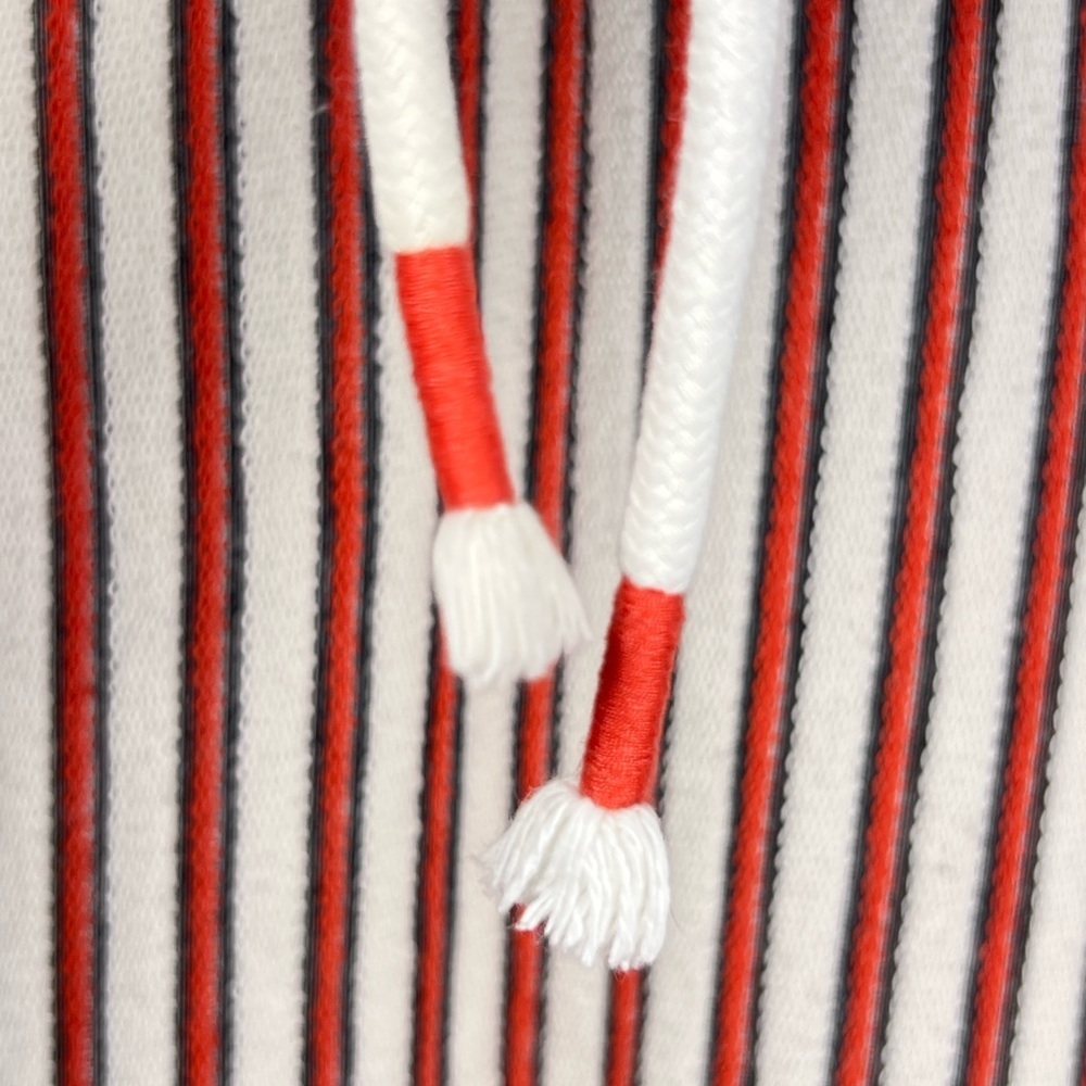 Rebecca Minkhoff Monica Striped Terrycloth Lace Up Beach Coverup Dress X-small - Picture 3 of 8